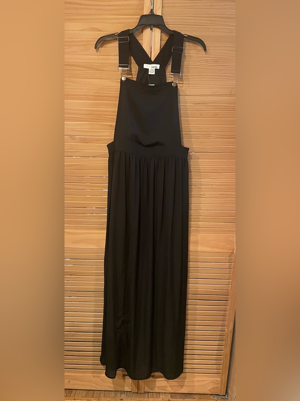 Black Maxi overall sheer Dress